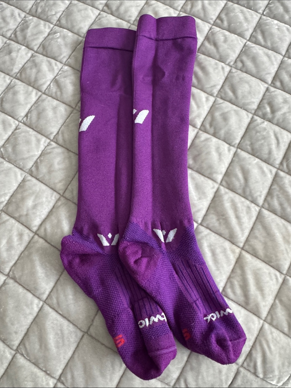 Purple Performance Running Compression Knee-High Socks - Woman’s